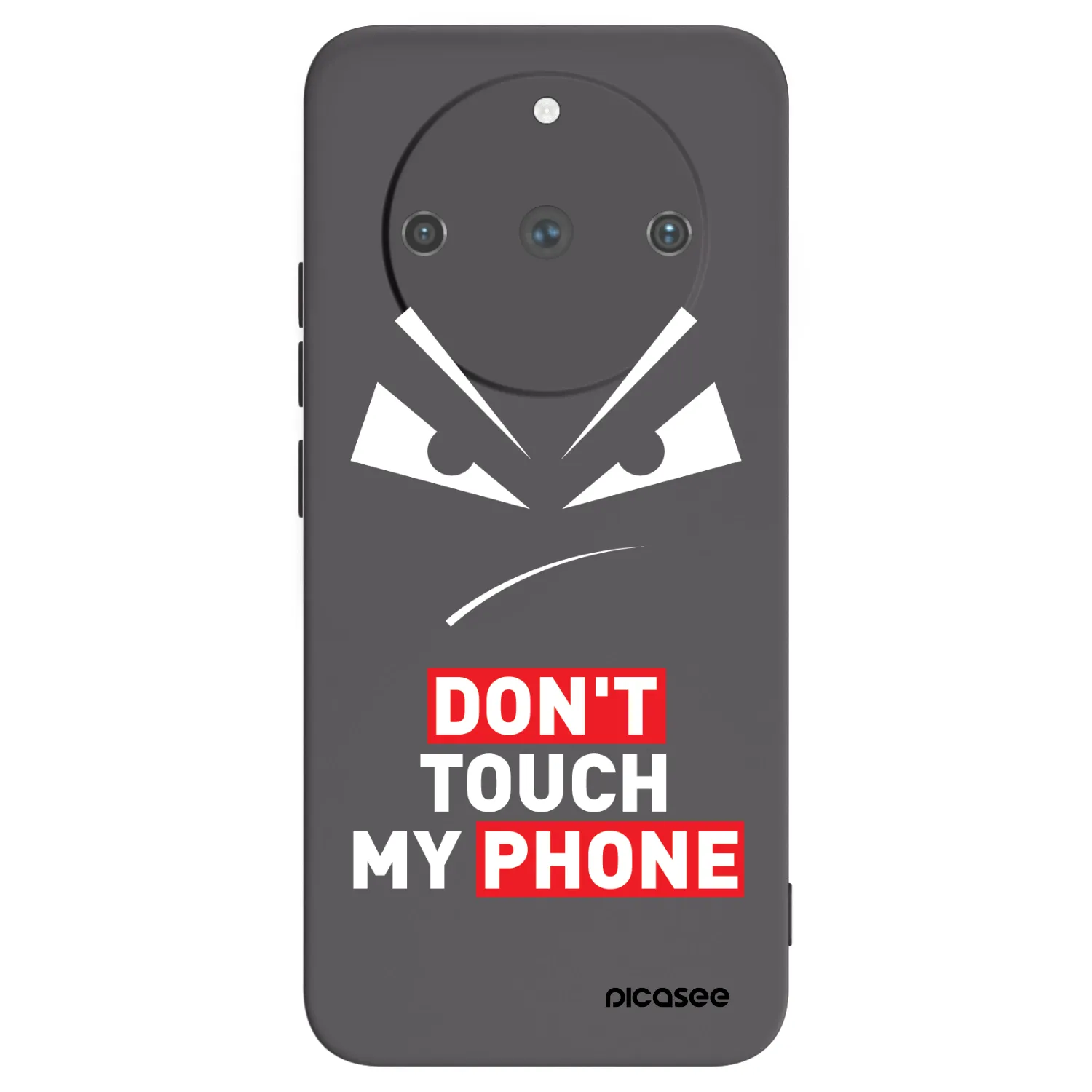 Picasee fekete szilikon tok az alábbi mobiltelefonokra Realme 11 Pro+ - Evil Eye - Transparent