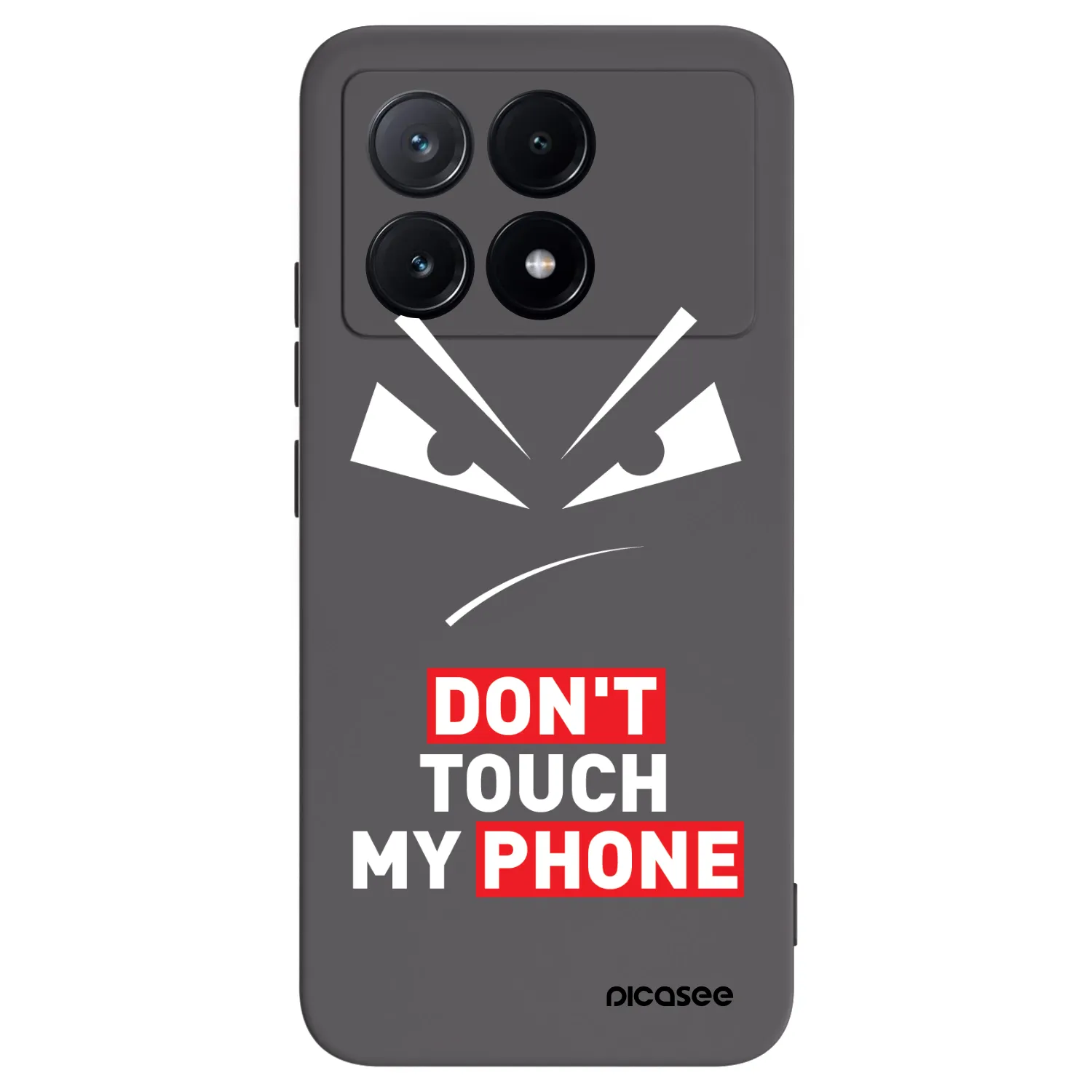 Picasee fekete szilikon tok az alábbi mobiltelefonokra Xiaomi Poco X6 Pro - Evil Eye - Transparent