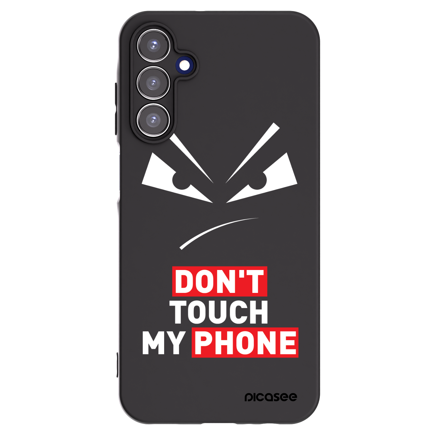 Picasee fekete szilikon tok az alábbi mobiltelefonokra Samsung Galaxy A15 A155F 4G - Evil Eye - Transparent