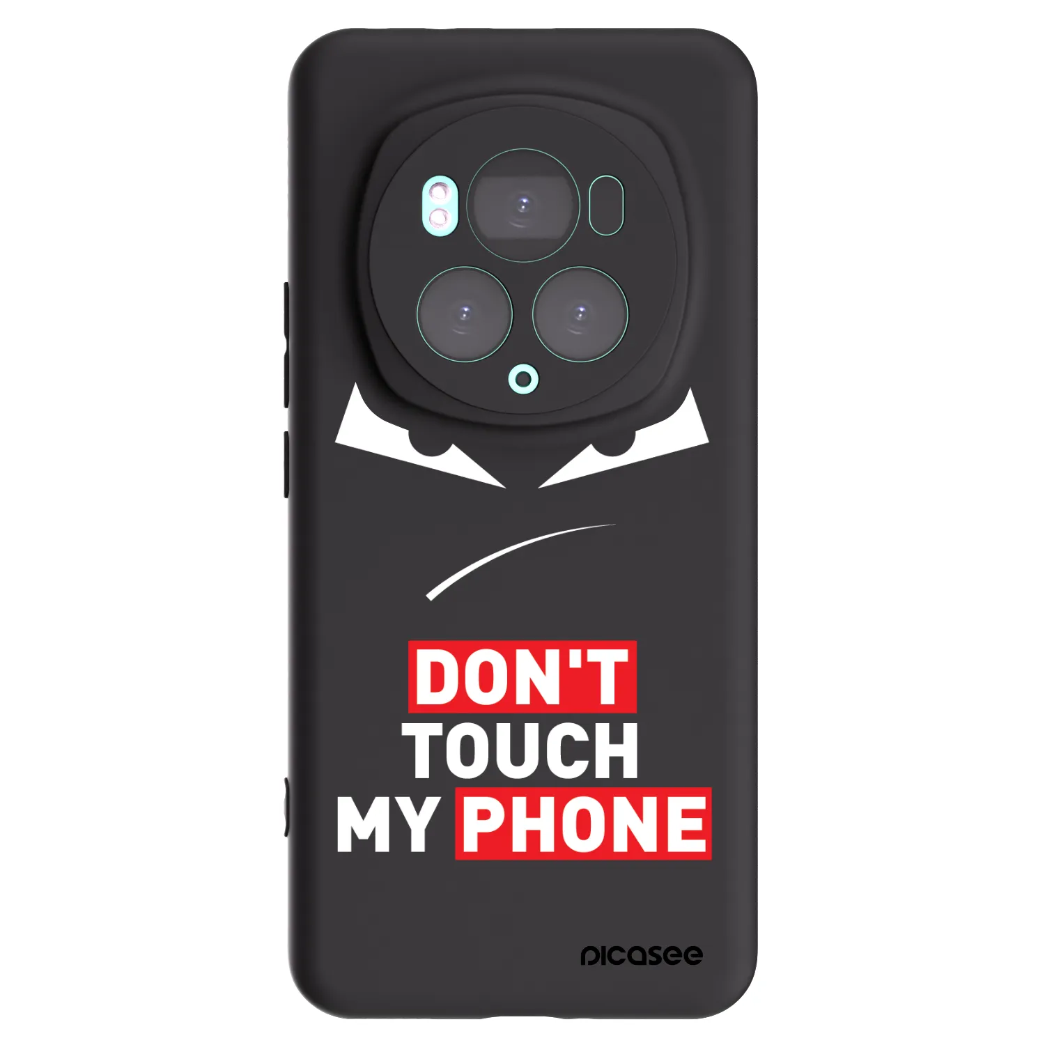 Picasee fekete szilikon tok az alábbi mobiltelefonokra Honor Magic6 Pro - Evil Eye - Transparent