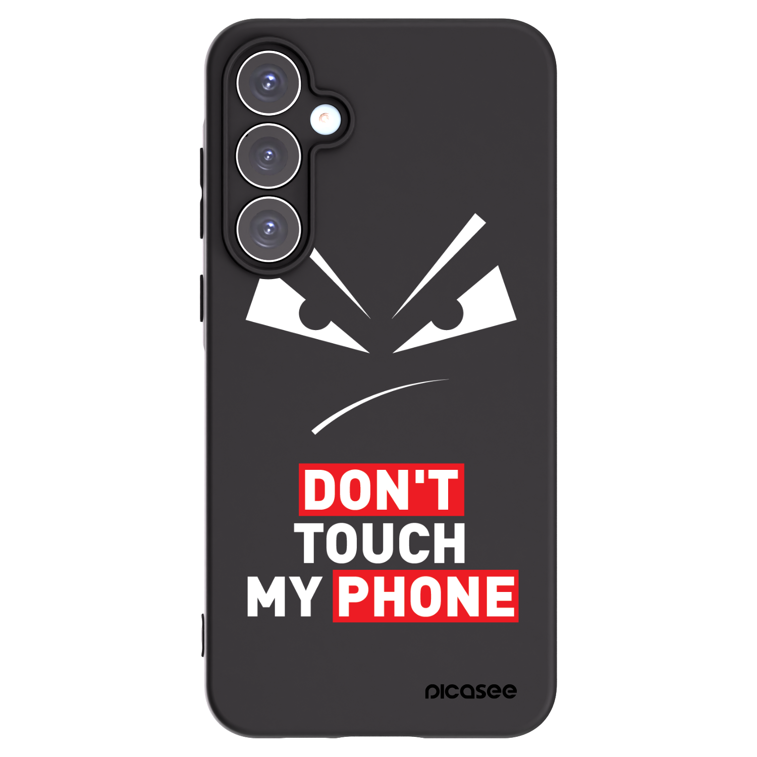 Picasee fekete szilikon tok az alábbi mobiltelefonokra Samsung Galaxy A55 5G A556B - Evil Eye - Transparent