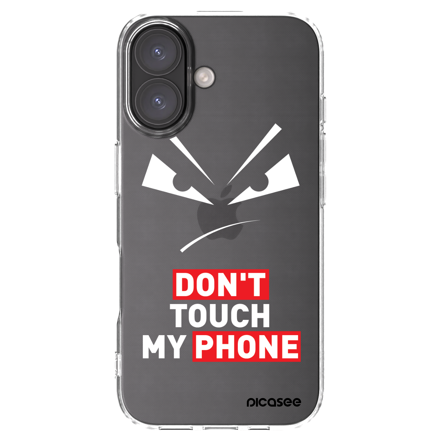 Picasee átlátszó szilikon tok az alábbi mobiltelefonokra Apple iPhone 16 - Evil Eye - Transparent