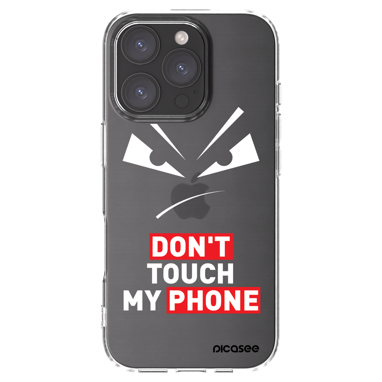 Picasee átlátszó szilikon tok az alábbi mobiltelefonokra Apple iPhone 16 Pro - Evil Eye - Transparent