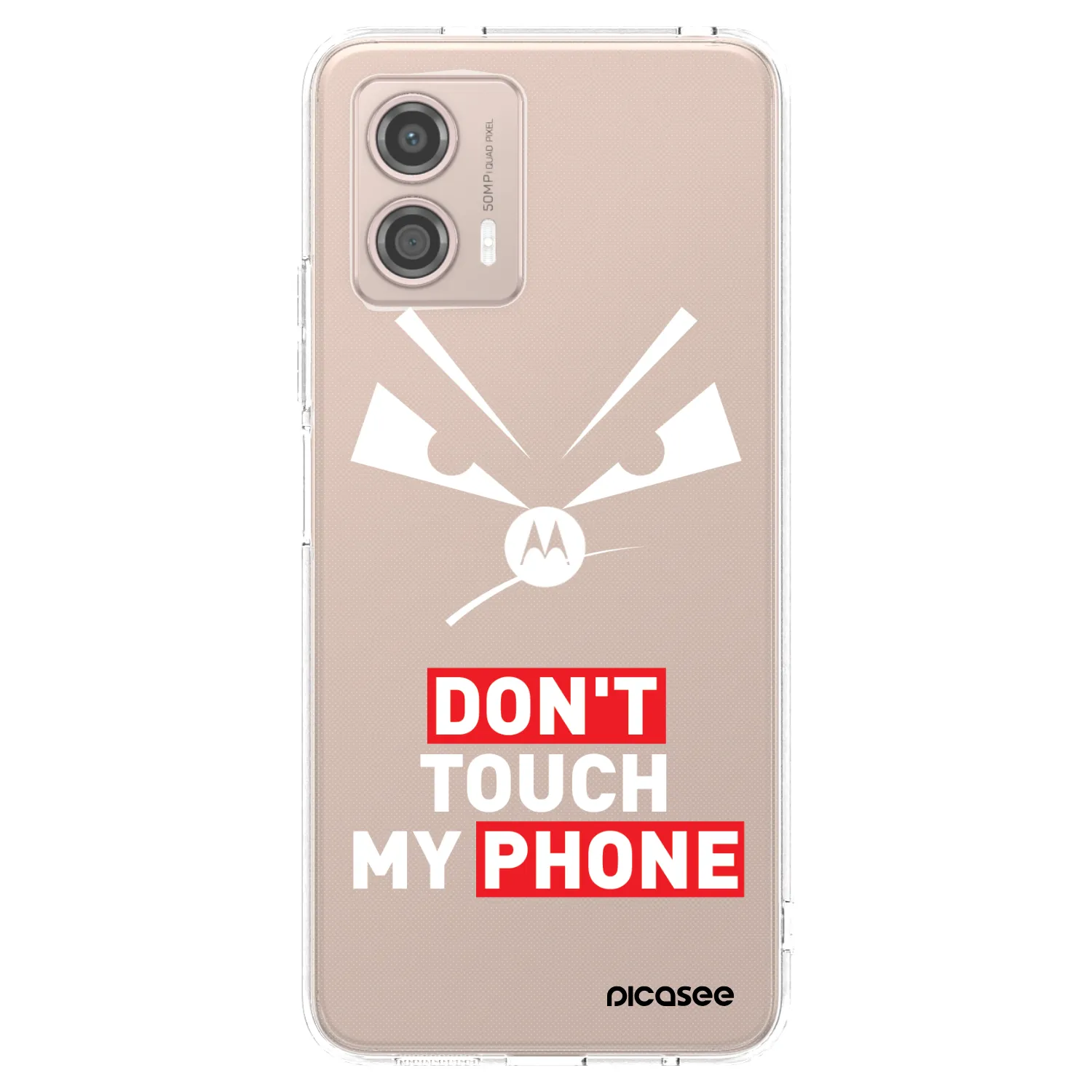 Picasee átlátszó szilikon tok az alábbi mobiltelefonokra Motorola Moto G53 5G - Evil Eye - Transparent