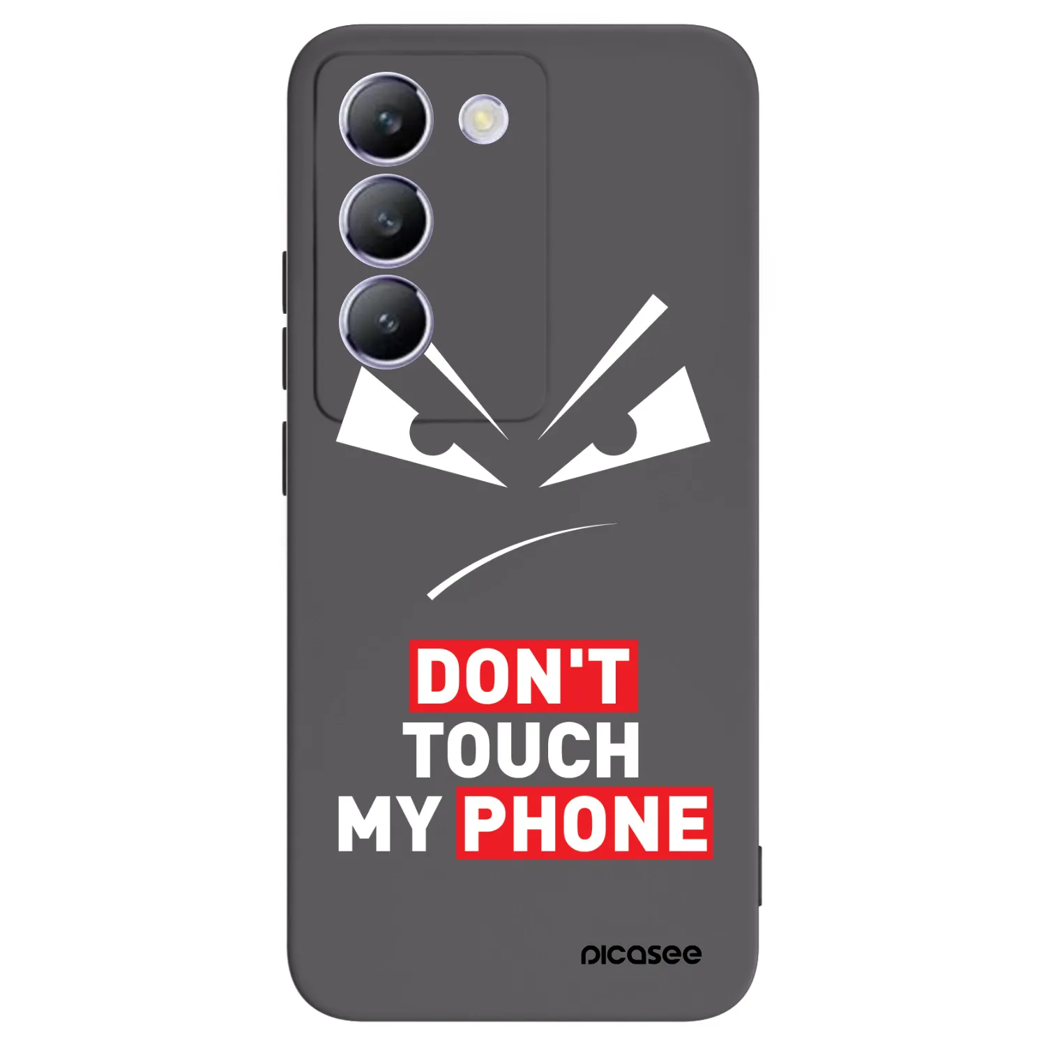 Picasee fekete szilikon tok az alábbi mobiltelefonokra Vivo V40 SE 5G - Evil Eye - Transparent