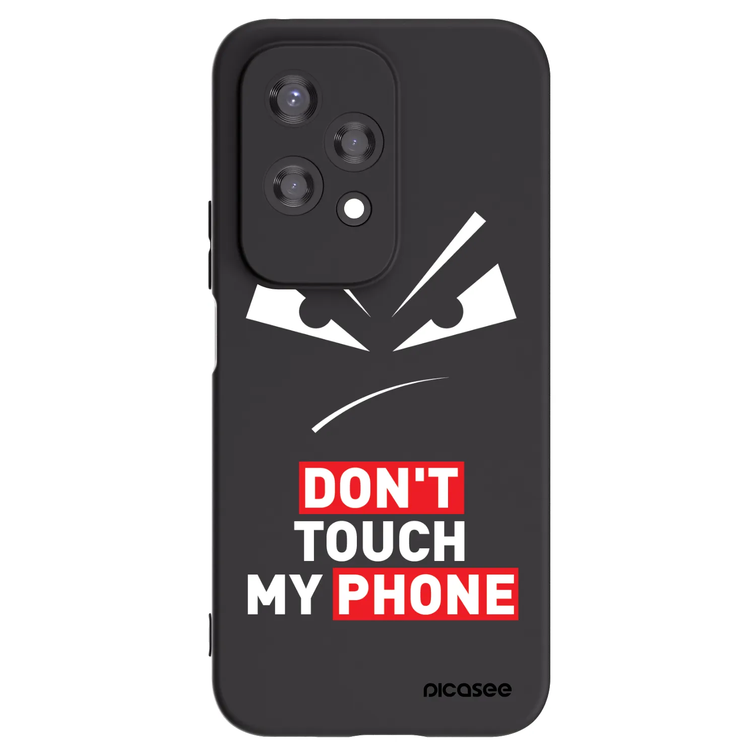 Picasee fekete szilikon tok az alábbi mobiltelefonokra Honor 200 Lite - Evil Eye - Transparent