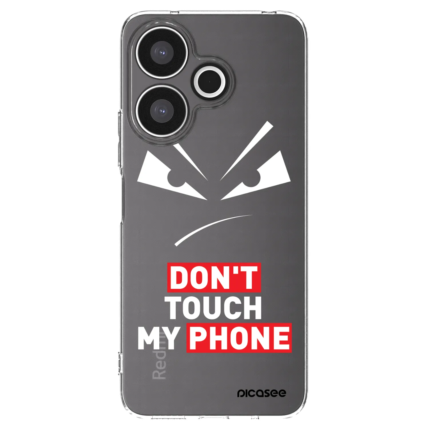 Picasee átlátszó szilikon tok az alábbi mobiltelefonokra Xiaomi Redmi 13 4G - Evil Eye - Transparent