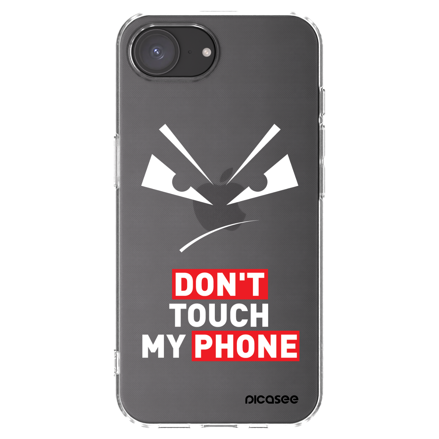 Picasee átlátszó szilikon tok az alábbi mobiltelefonokra Apple iPhone 16e - Evil Eye - Transparent