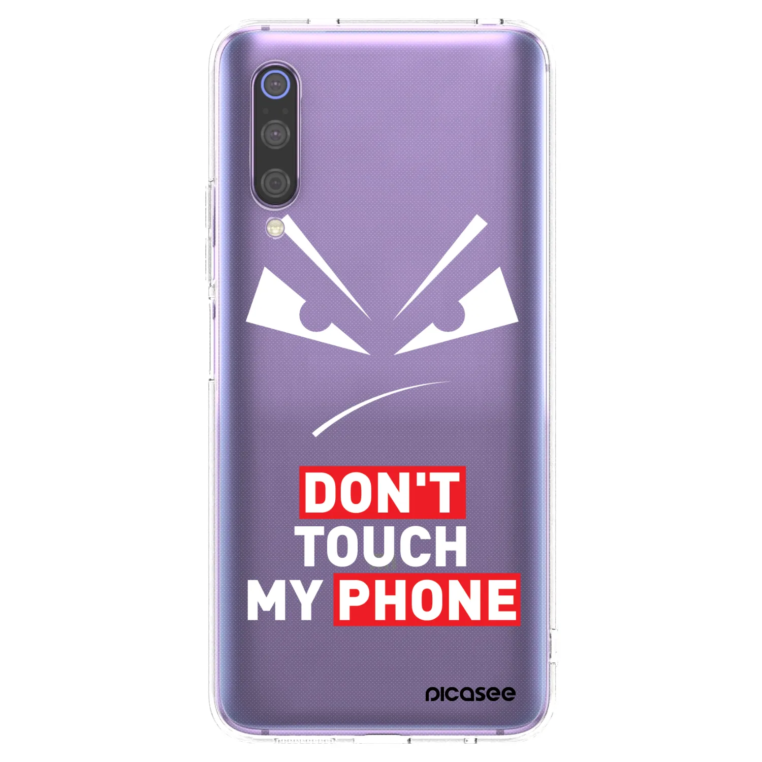 Picasee átlátszó szilikon tok az alábbi mobiltelefonokra Xiaomi Mi 9 - Evil Eye - Transparent