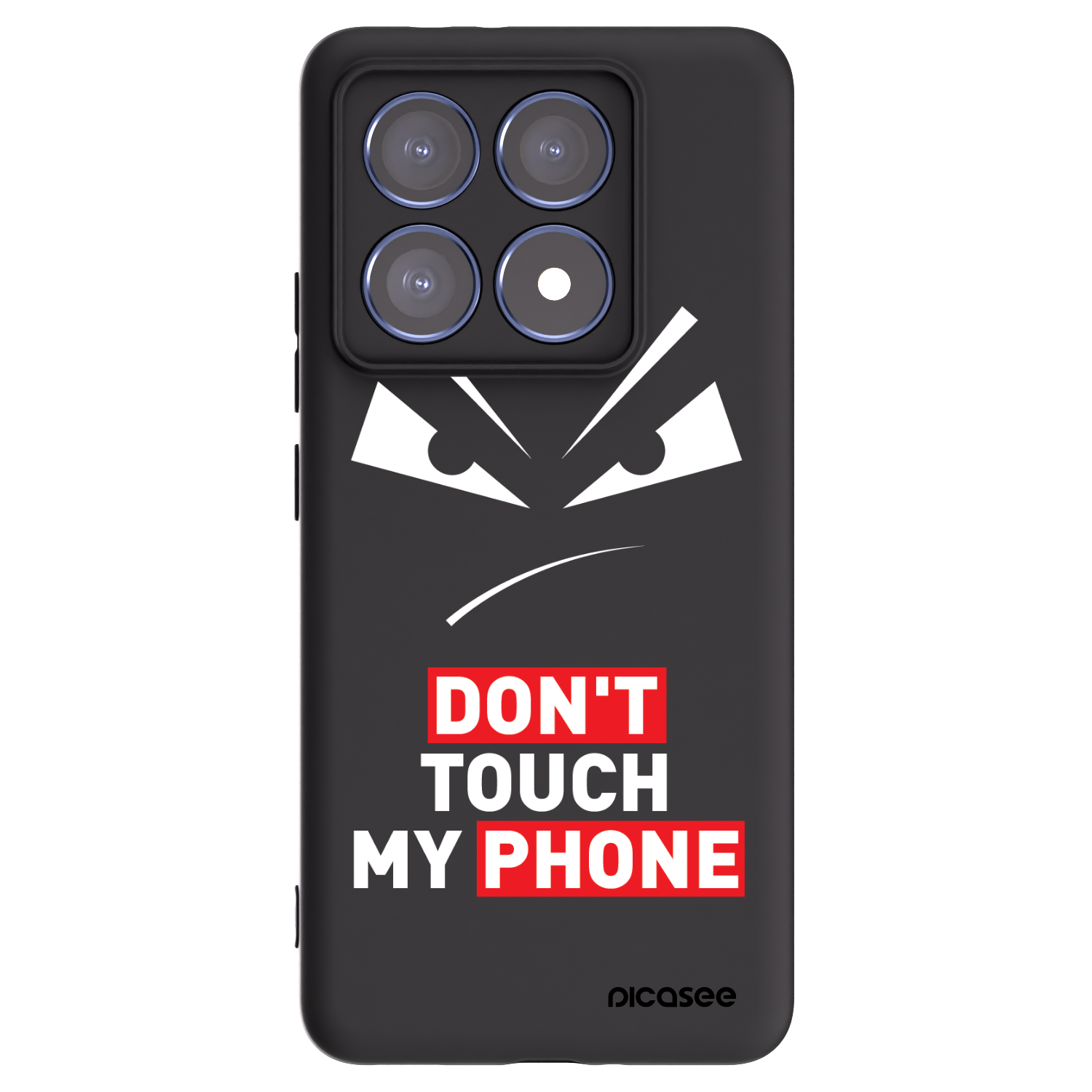 Picasee fekete szilikon tok az alábbi mobiltelefonokra Xiaomi 14T Pro - Evil Eye - Transparent