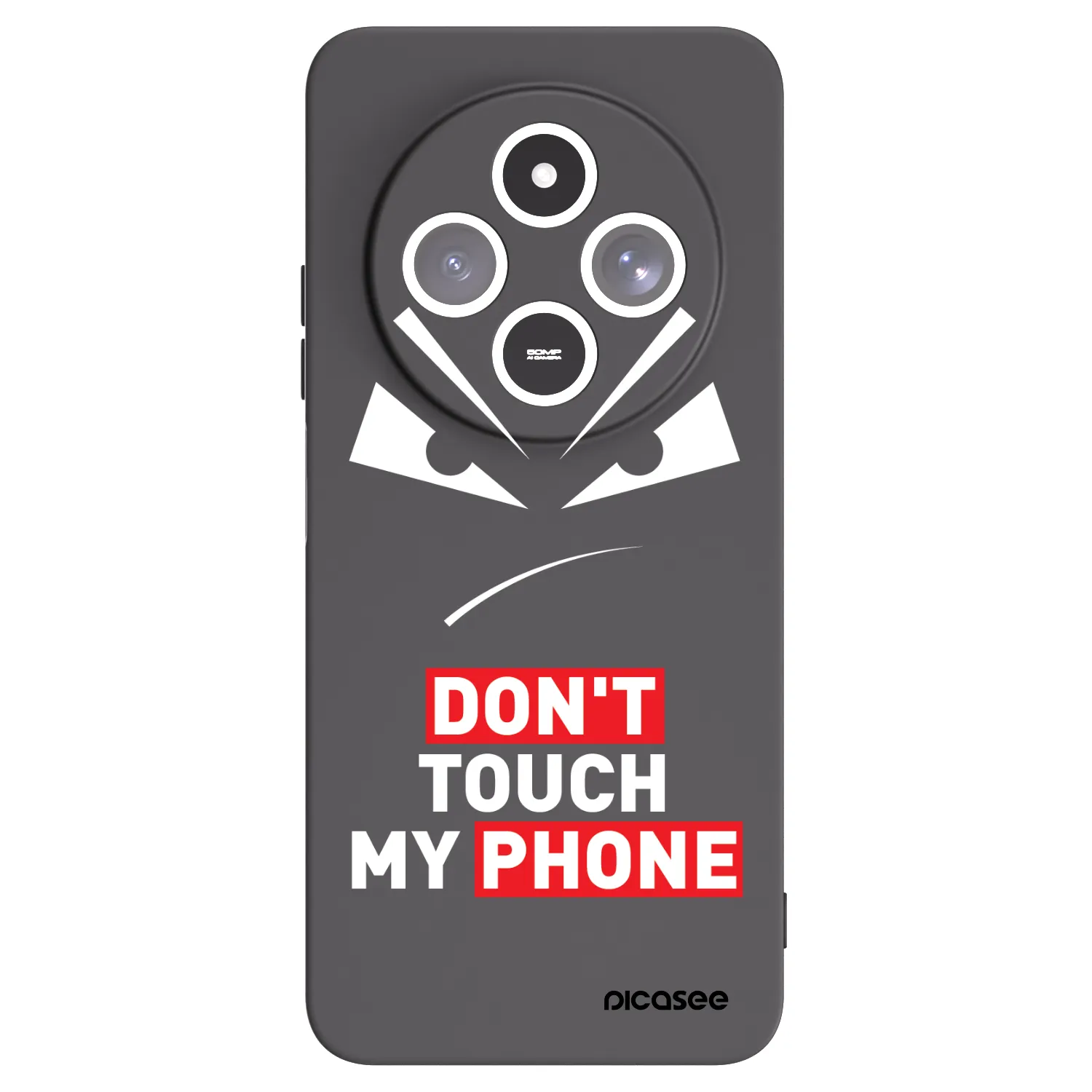 Picasee fekete szilikon tok az alábbi mobiltelefonokra Xiaomi Redmi 14C - Evil Eye - Transparent