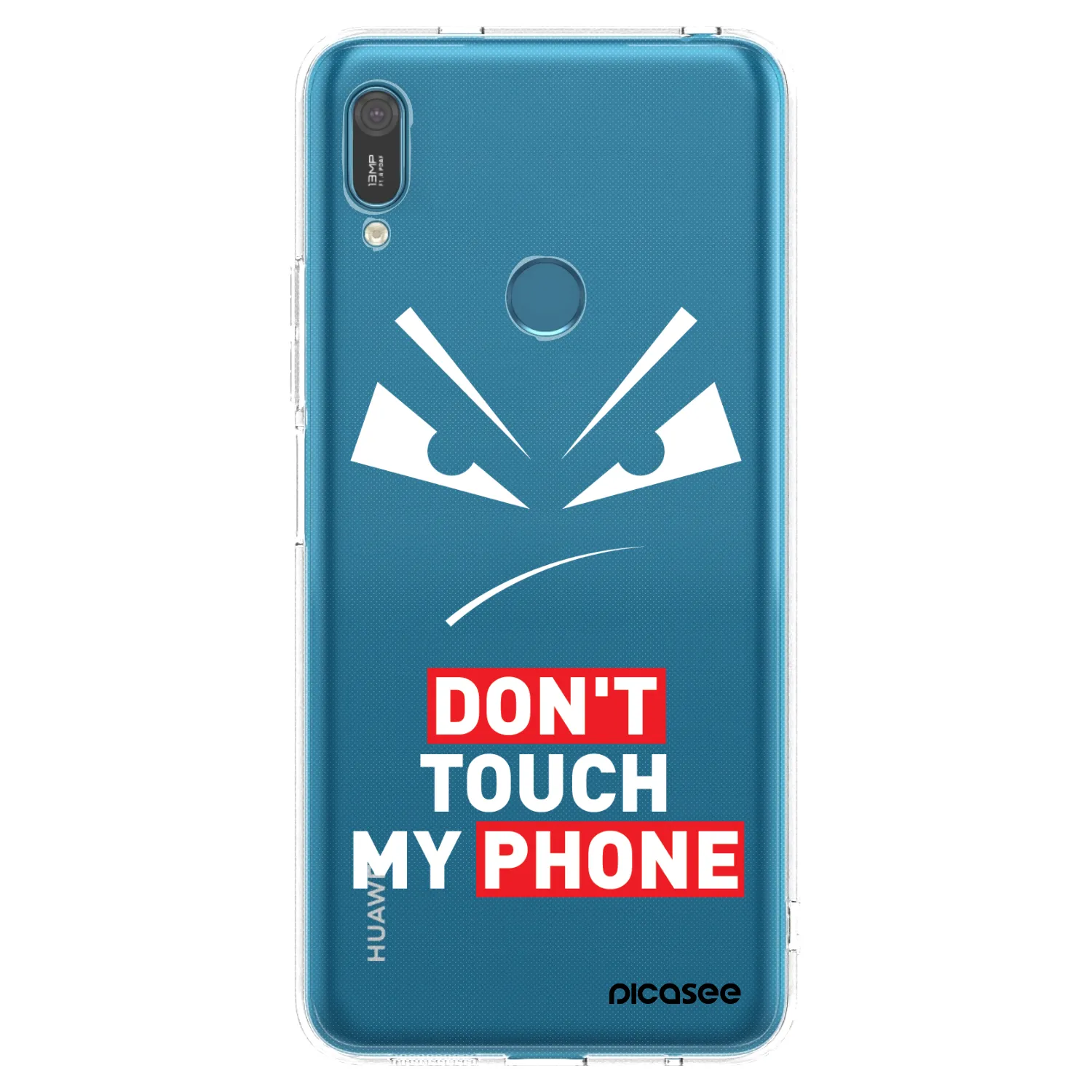 Picasee átlátszó szilikon tok az alábbi mobiltelefonokra Huawei Y7 2019 - Evil Eye - Transparent