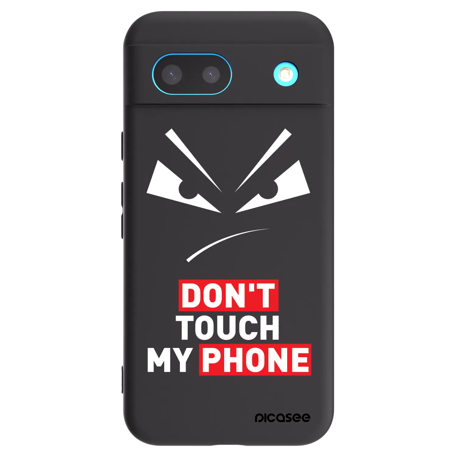 Picasee fekete szilikon tok az alábbi mobiltelefonokra Google Pixel 8a - Evil Eye - Transparent