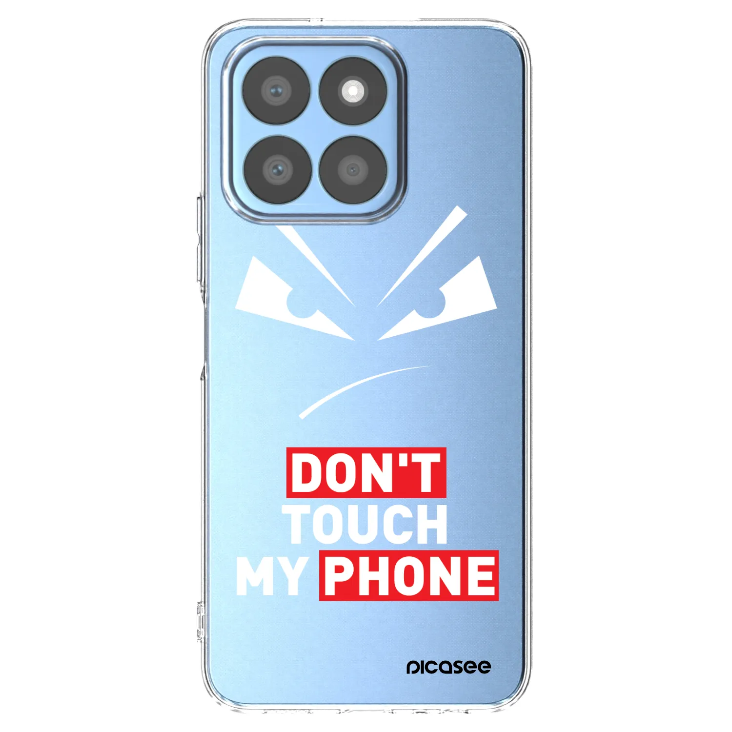 Picasee átlátszó szilikon tok az alábbi mobiltelefonokra Honor X8c - Evil Eye - Transparent
