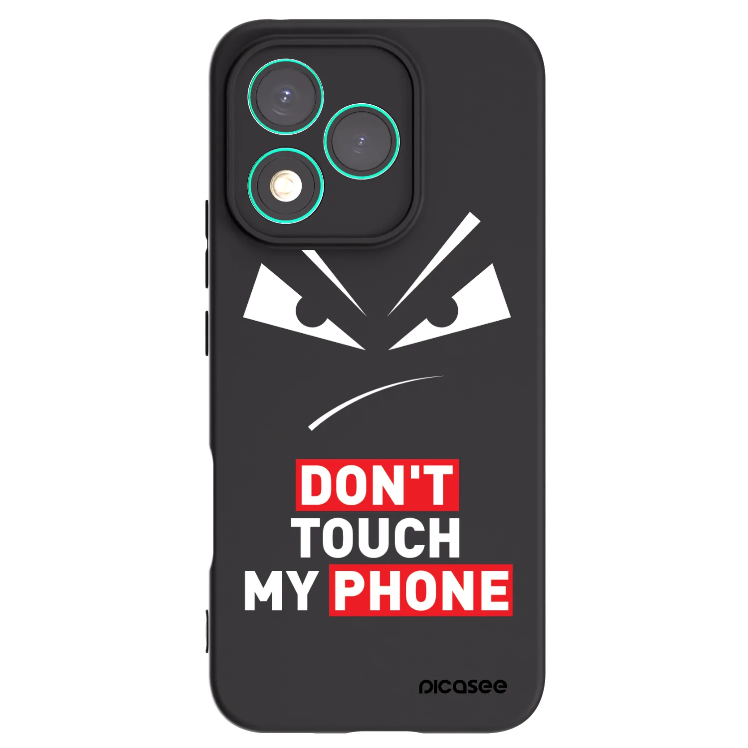 Picasee fekete szilikon tok az alábbi mobiltelefonokra Honor 400 Lite 5G - Evil Eye - Transparent