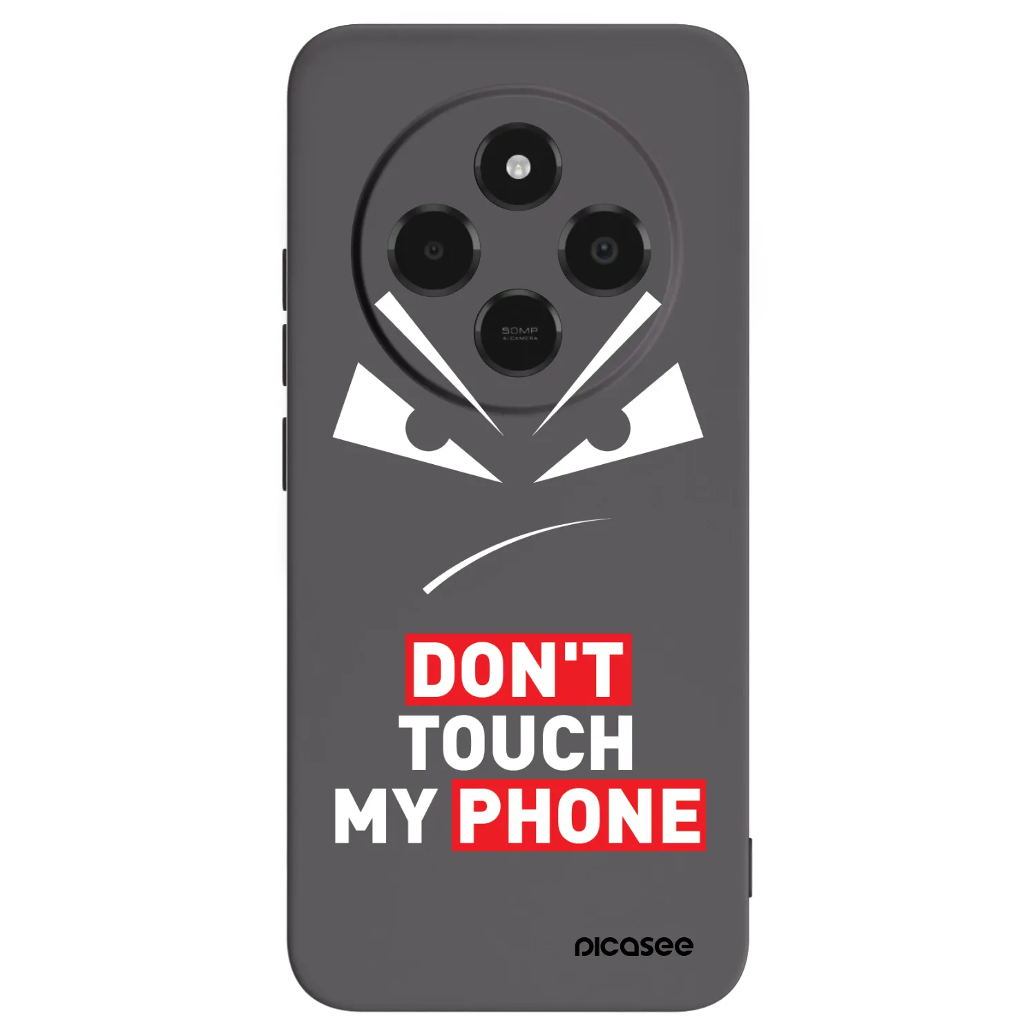 Picasee fekete szilikon tok az alábbi mobiltelefonokra Xiaomi Poco C75 - Evil Eye - Transparent