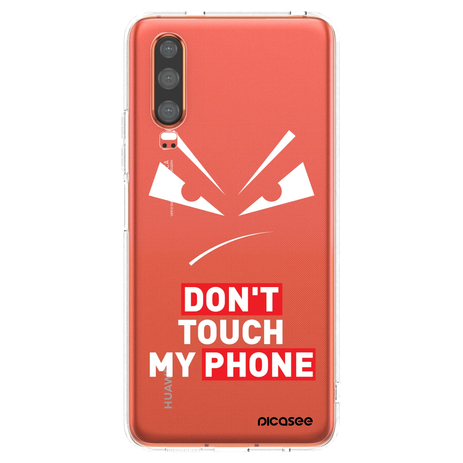 Picasee átlátszó szilikon tok az alábbi mobiltelefonokra Huawei P30 - Evil Eye - Transparent