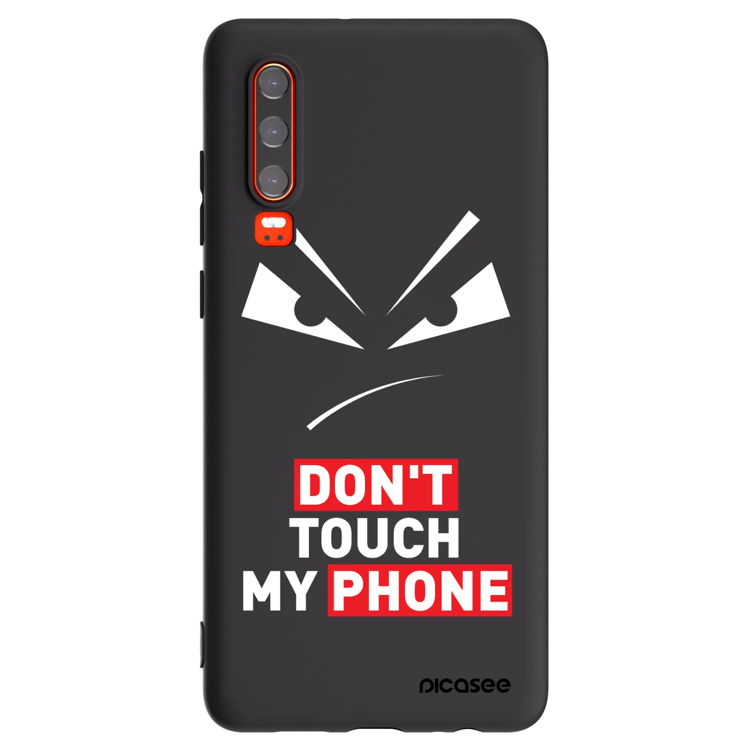 Picasee fekete szilikon tok az alábbi mobiltelefonokra Huawei P30 - Evil Eye - Transparent