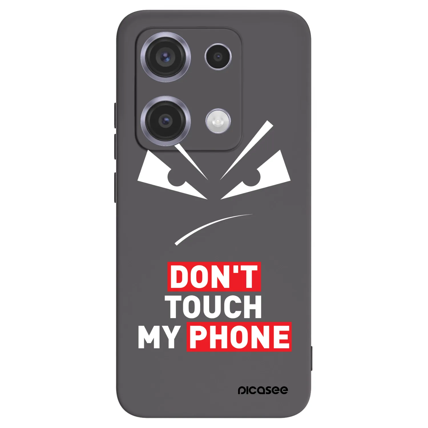 Picasee fekete szilikon tok az alábbi mobiltelefonokra Xiaomi Redmi Note 14S - Evil Eye - Transparent