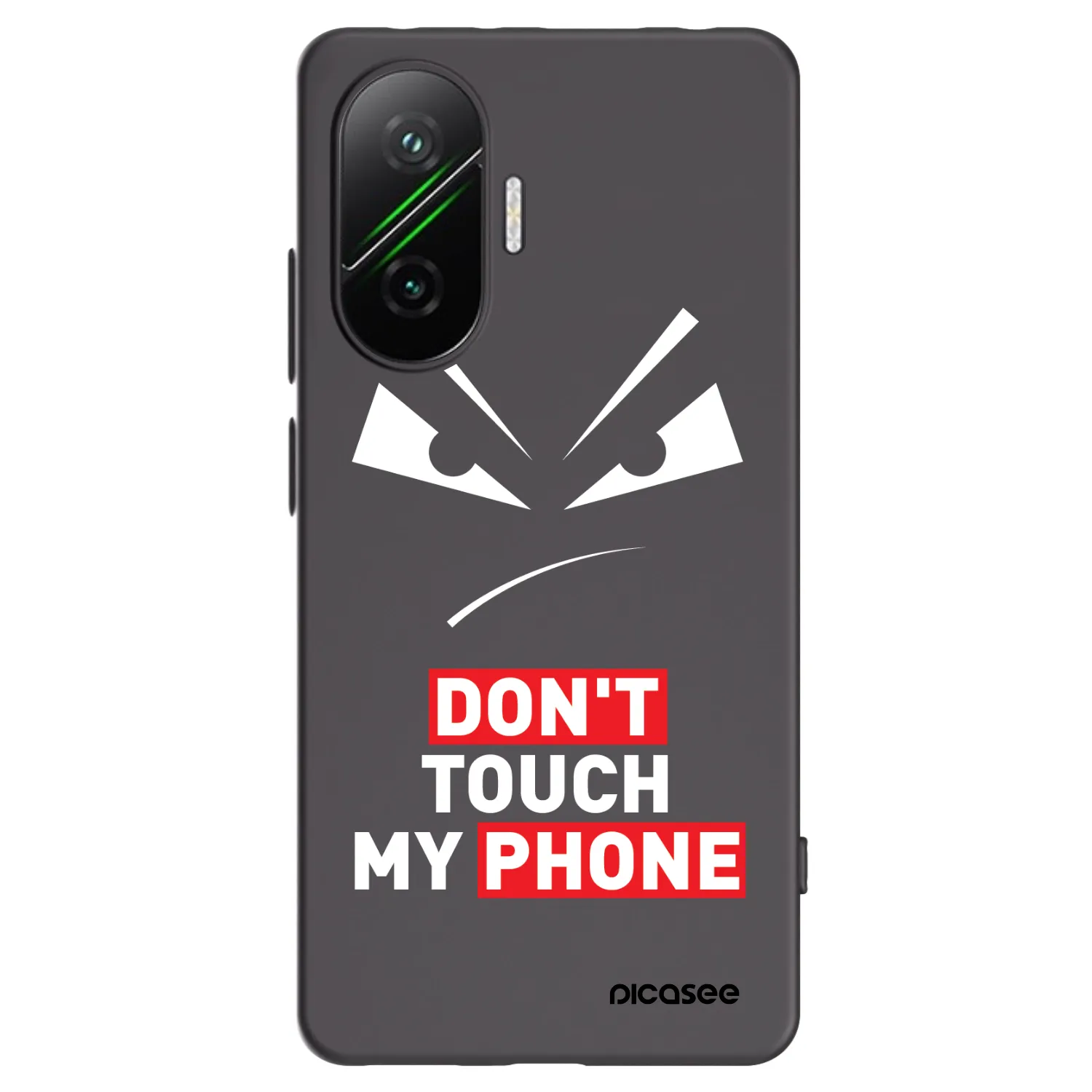 Picasee fekete szilikon tok az alábbi mobiltelefonokra Xiaomi Poco F7 5G - Evil Eye - Transparent