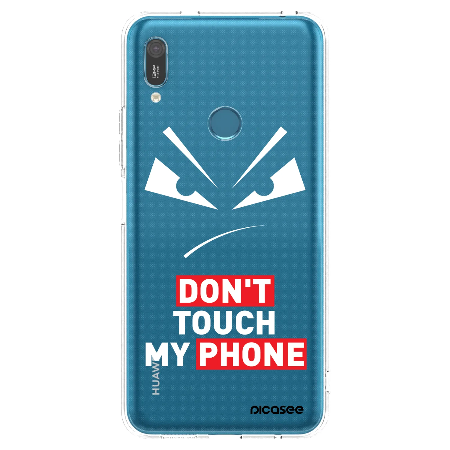 Picasee átlátszó szilikon tok az alábbi mobiltelefonokra Huawei Y6 2019 - Evil Eye - Transparent