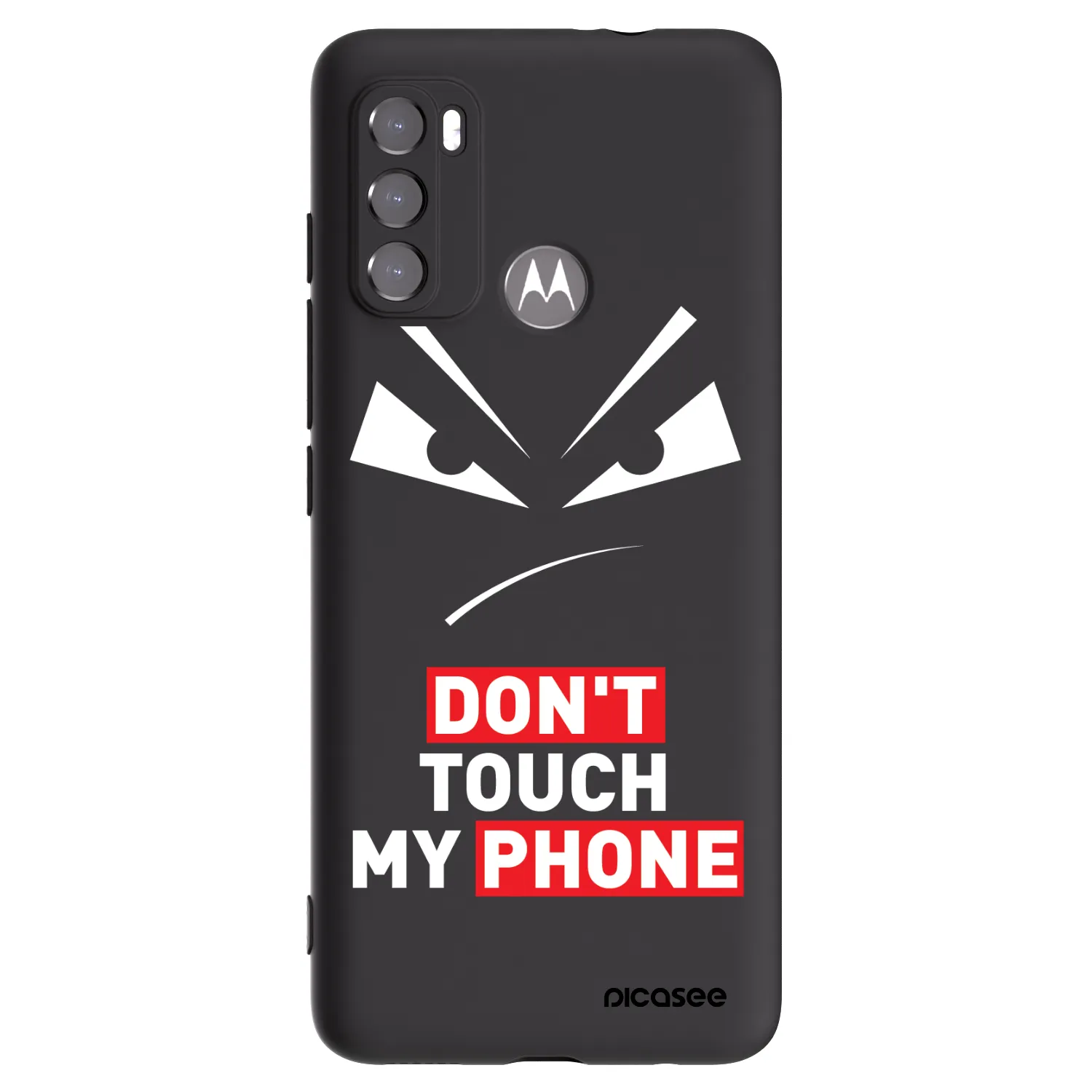 Picasee fekete szilikon tok az alábbi mobiltelefonokra Motorola Edge 60 5G - Evil Eye - Transparent