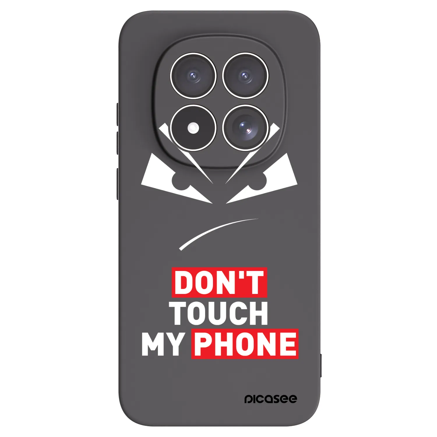 Picasee fekete szilikon tok az alábbi mobiltelefonokra Xiaomi Redmi Note 15 Pro 4G - Evil Eye - Transparent