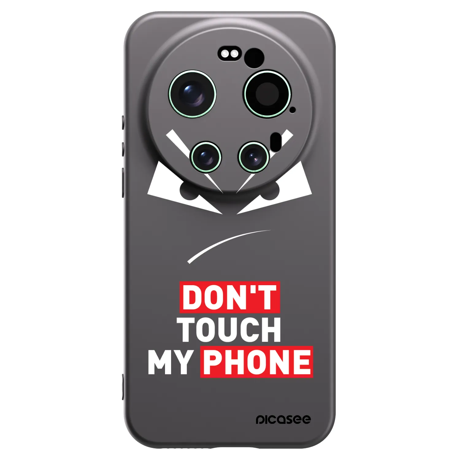 Picasee fekete szilikon tok az alábbi mobiltelefonokra Xiaomi 17 Ultra - Evil Eye - Transparent