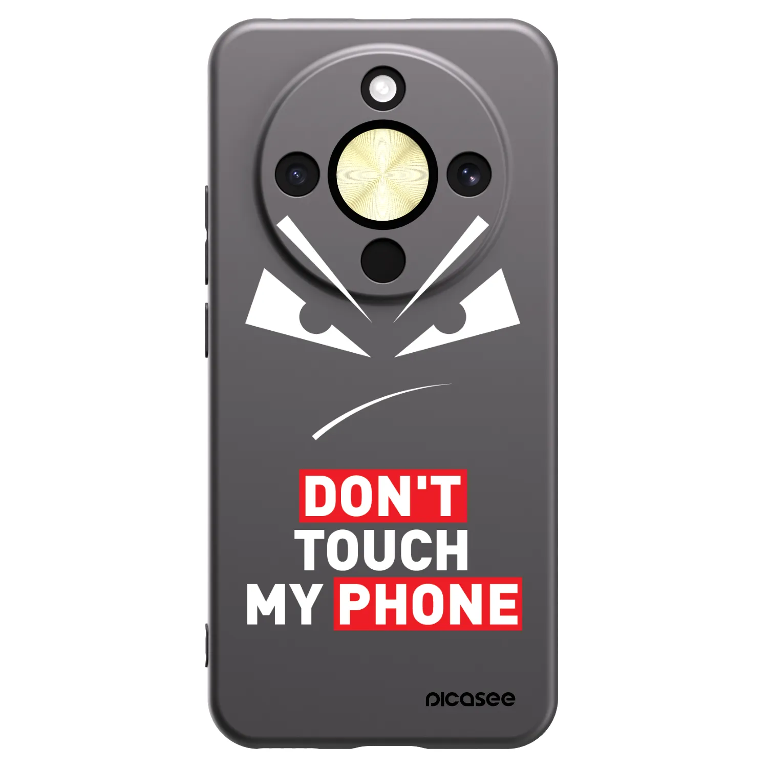 Picasee fekete szilikon tok az alábbi mobiltelefonokra Honor Magic8 Lite 5G - Evil Eye - Transparent