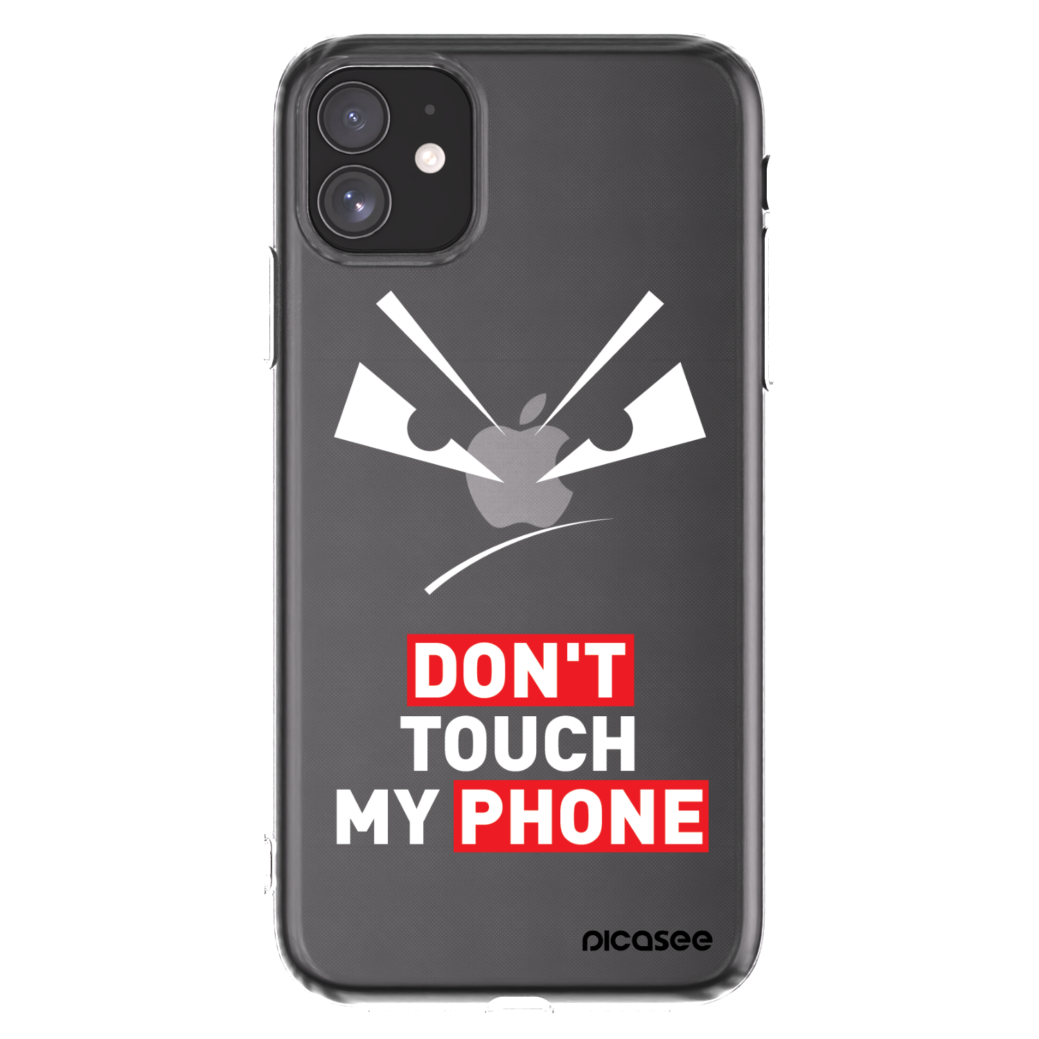 Picasee átlátszó szilikon tok az alábbi mobiltelefonokra Apple iPhone 11 - Evil Eye - Transparent