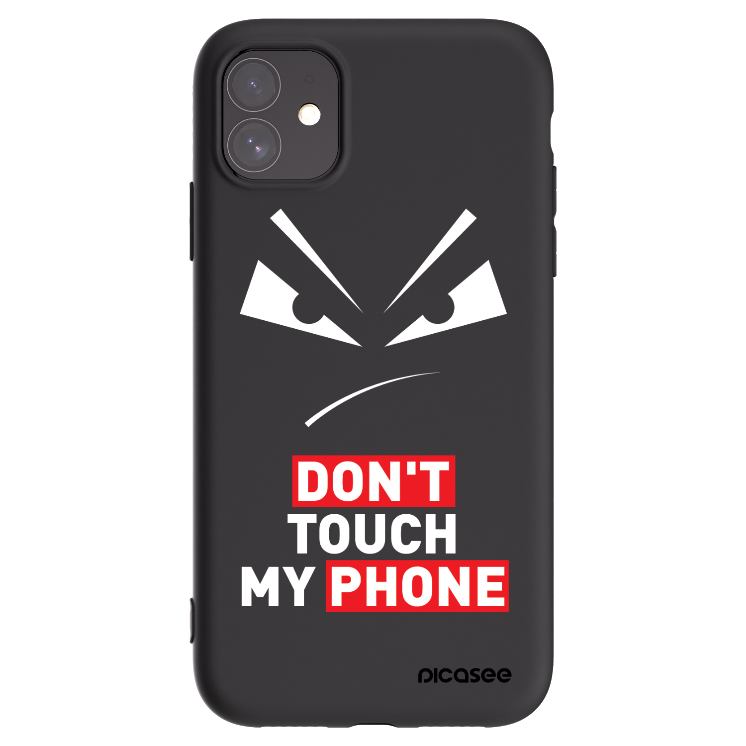 Picasee fekete szilikon tok az alábbi mobiltelefonokra Apple iPhone 11 - Evil Eye - Transparent