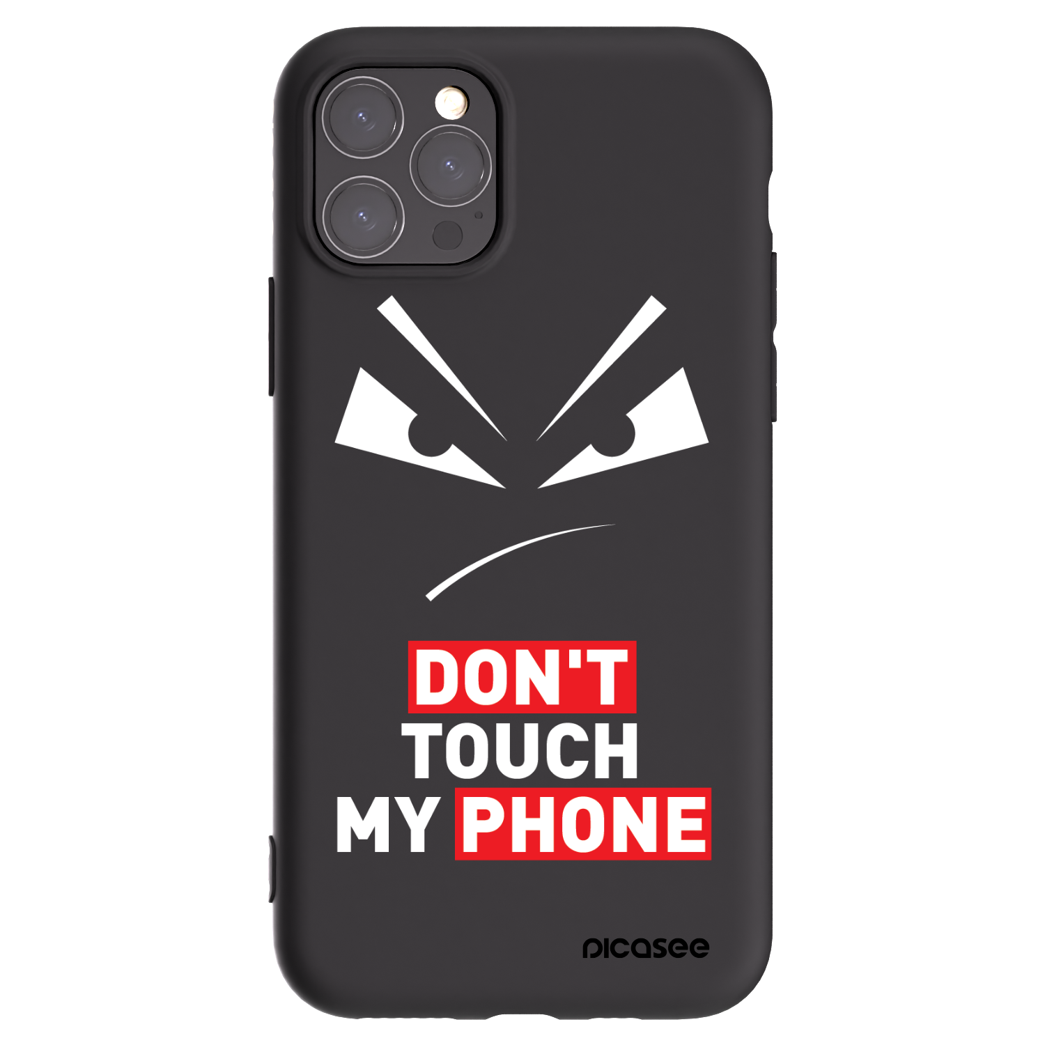 Picasee fekete szilikon tok az alábbi mobiltelefonokra Apple iPhone 11 Pro - Evil Eye - Transparent