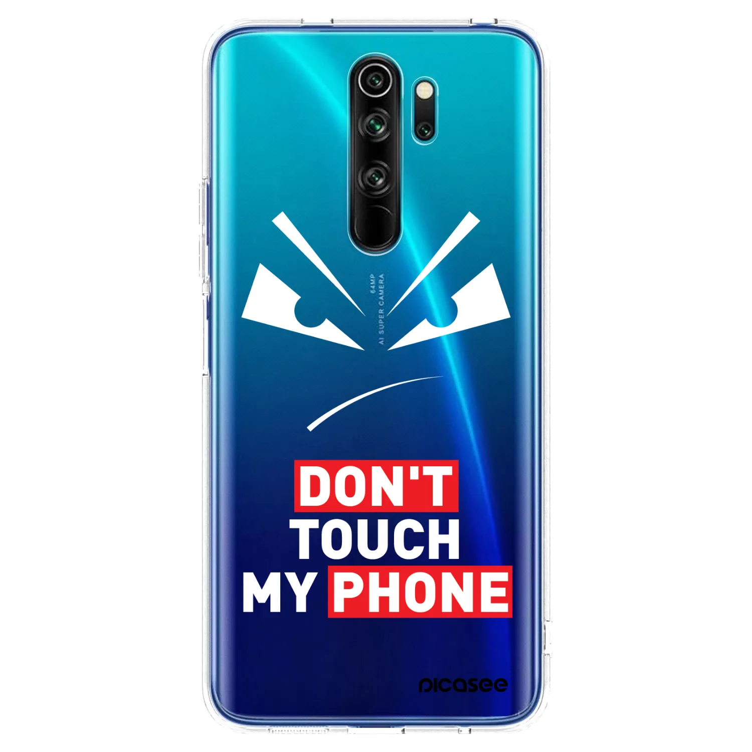 Picasee átlátszó szilikon tok az alábbi mobiltelefonokra Xiaomi Redmi Note 8 Pro - Evil Eye - Transparent