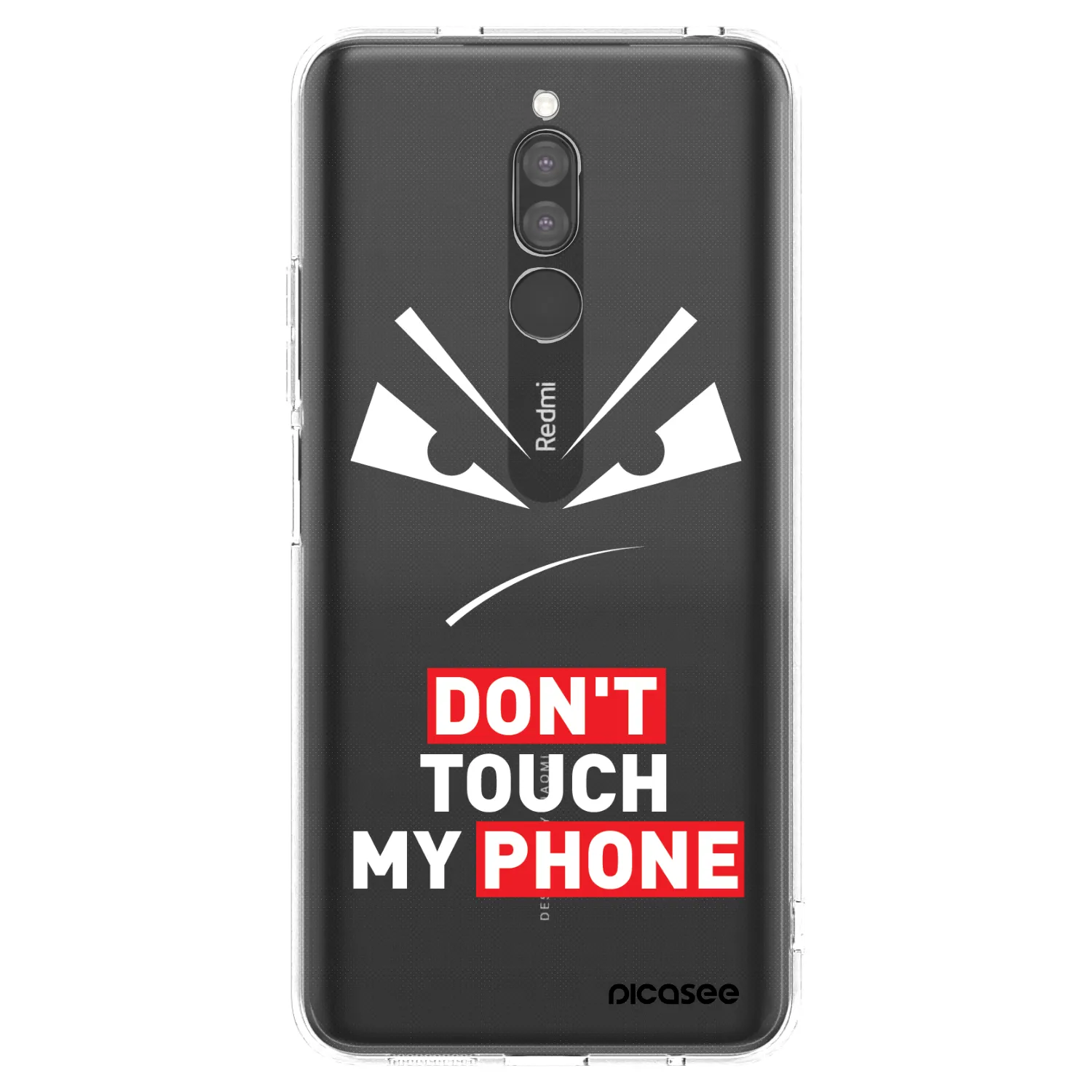 Picasee átlátszó szilikon tok az alábbi mobiltelefonokra Xiaomi Redmi 8 - Evil Eye - Transparent