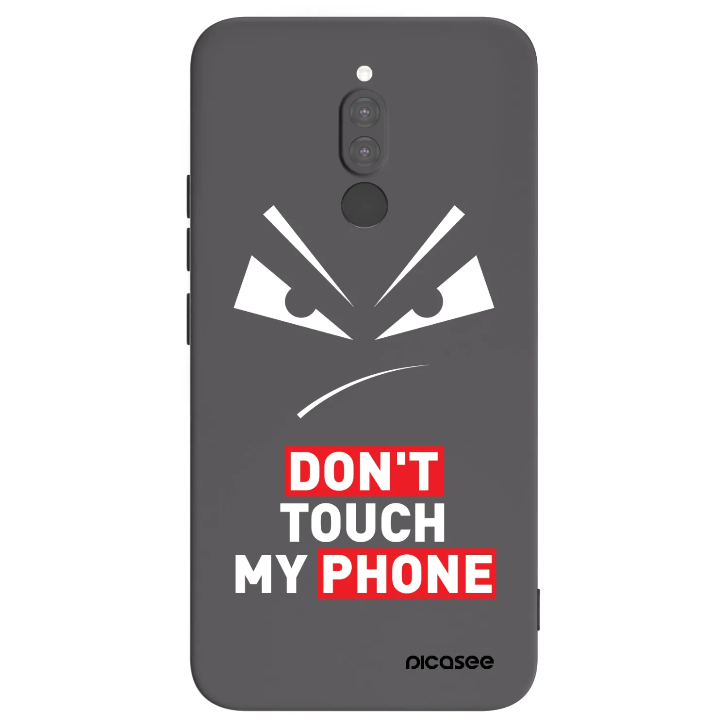 Picasee fekete szilikon tok az alábbi mobiltelefonokra Xiaomi Redmi 8 - Evil Eye - Transparent