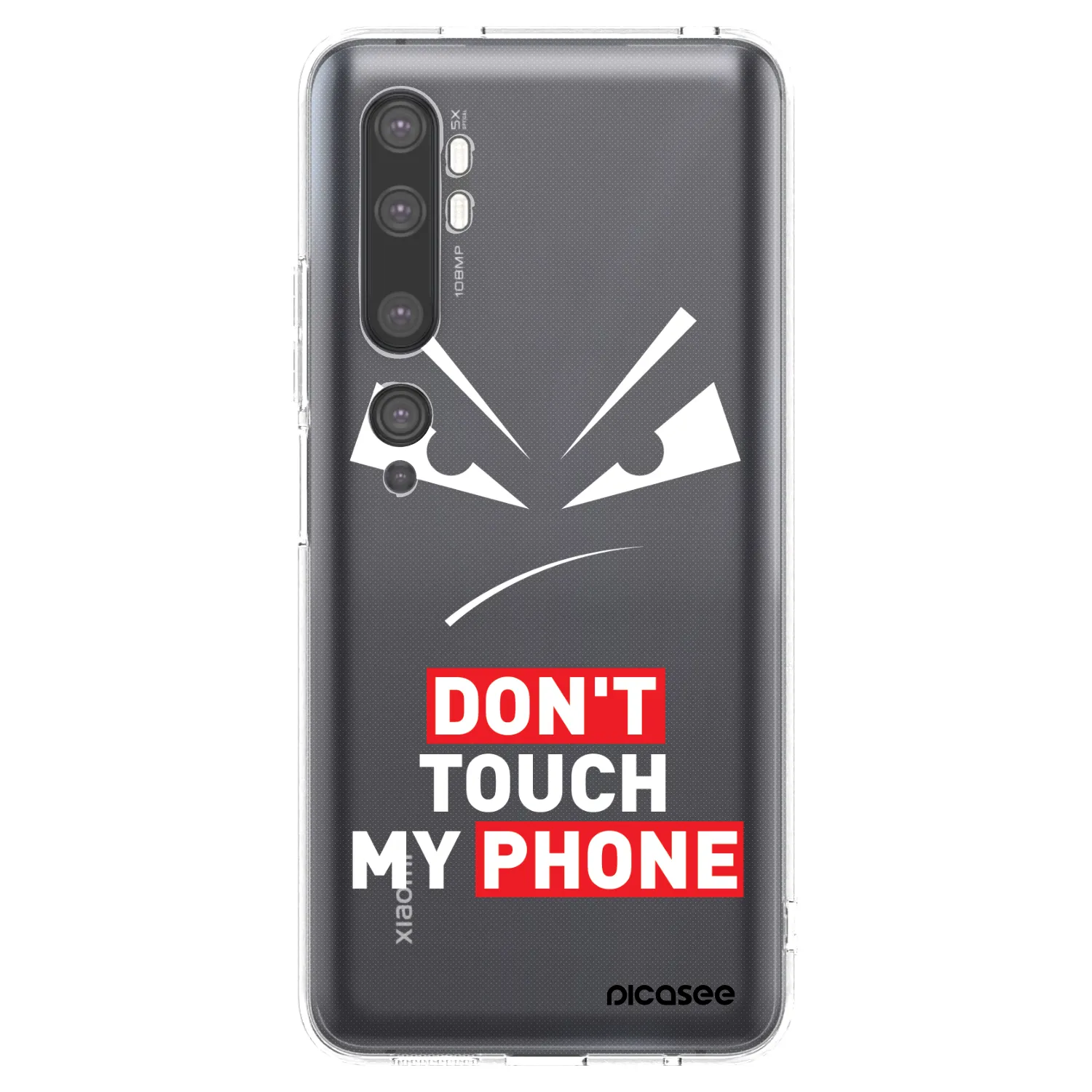 Picasee átlátszó szilikon tok az alábbi mobiltelefonokra Xiaomi Mi Note 10 (Pro) - Evil Eye - Transparent