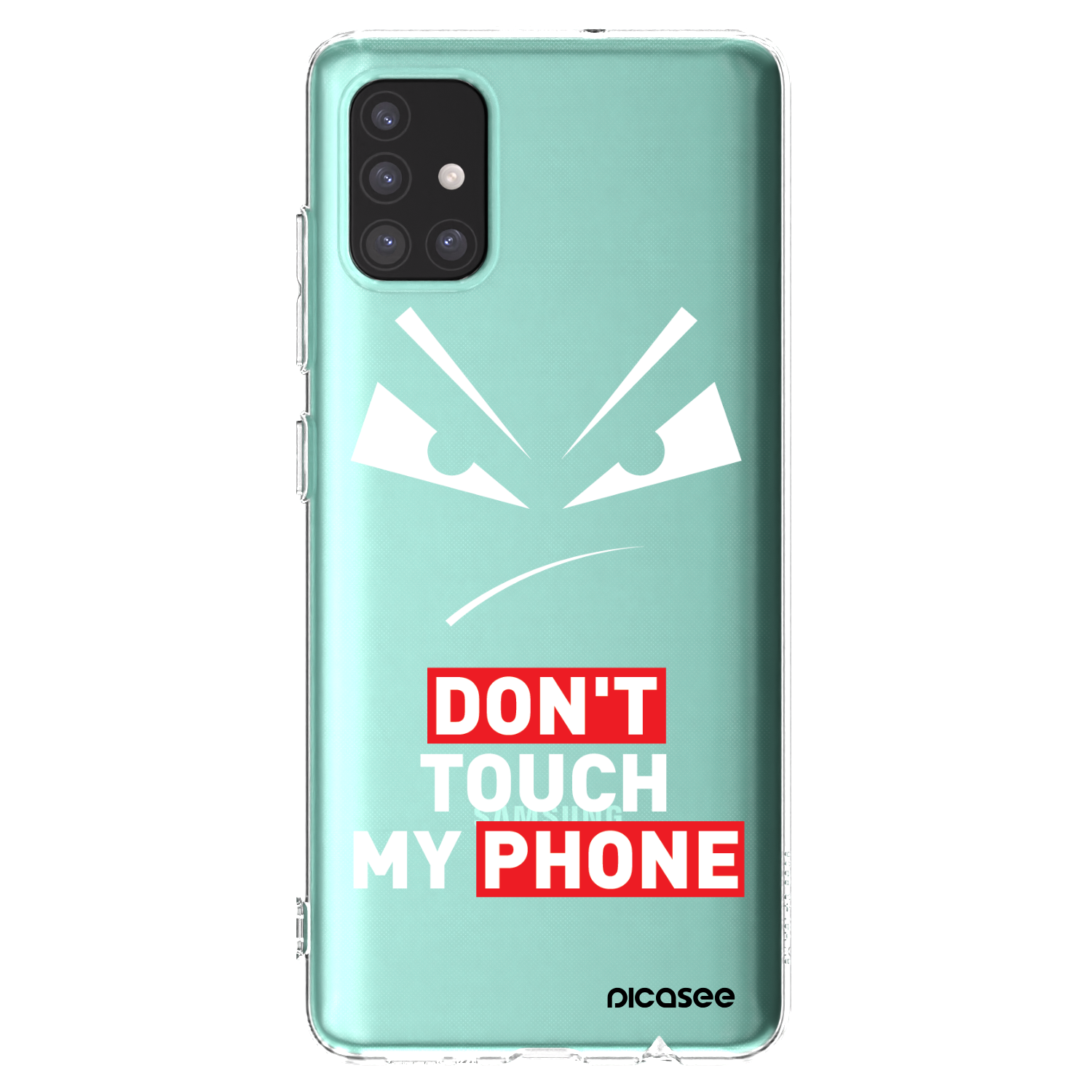 Picasee átlátszó szilikon tok az alábbi mobiltelefonokra Samsung Galaxy A51 A515F - Evil Eye - Transparent