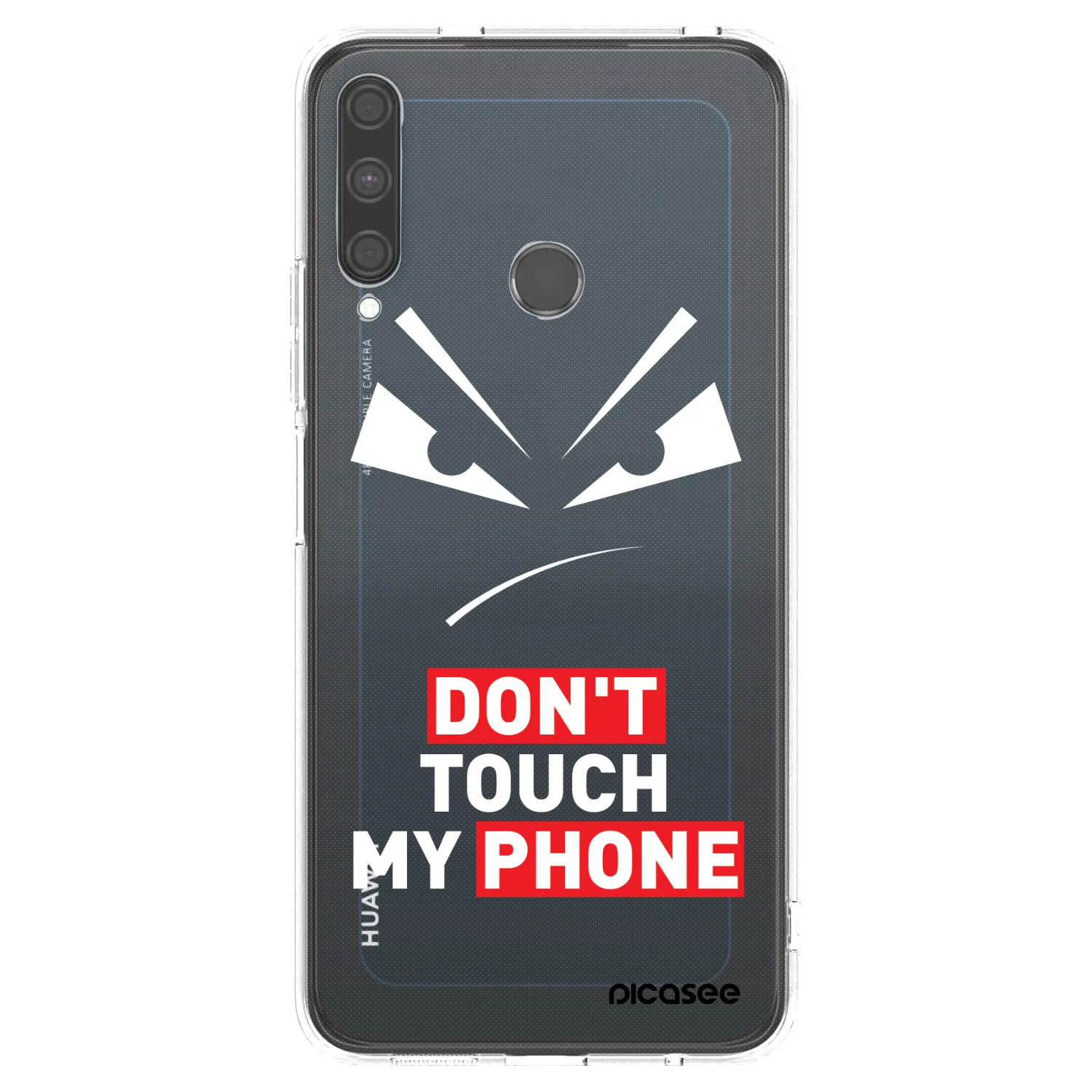 Picasee átlátszó szilikon tok az alábbi mobiltelefonokra Huawei P40 Lite E - Evil Eye - Transparent