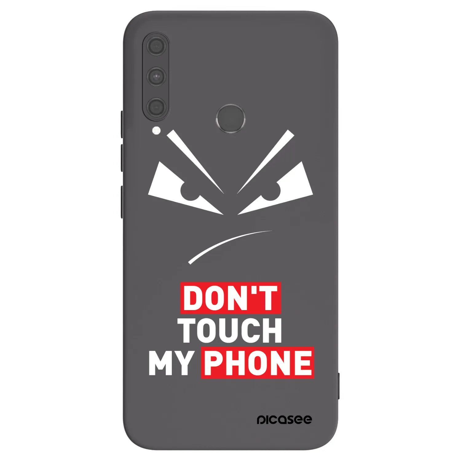 Picasee fekete szilikon tok az alábbi mobiltelefonokra Huawei P40 Lite E - Evil Eye - Transparent