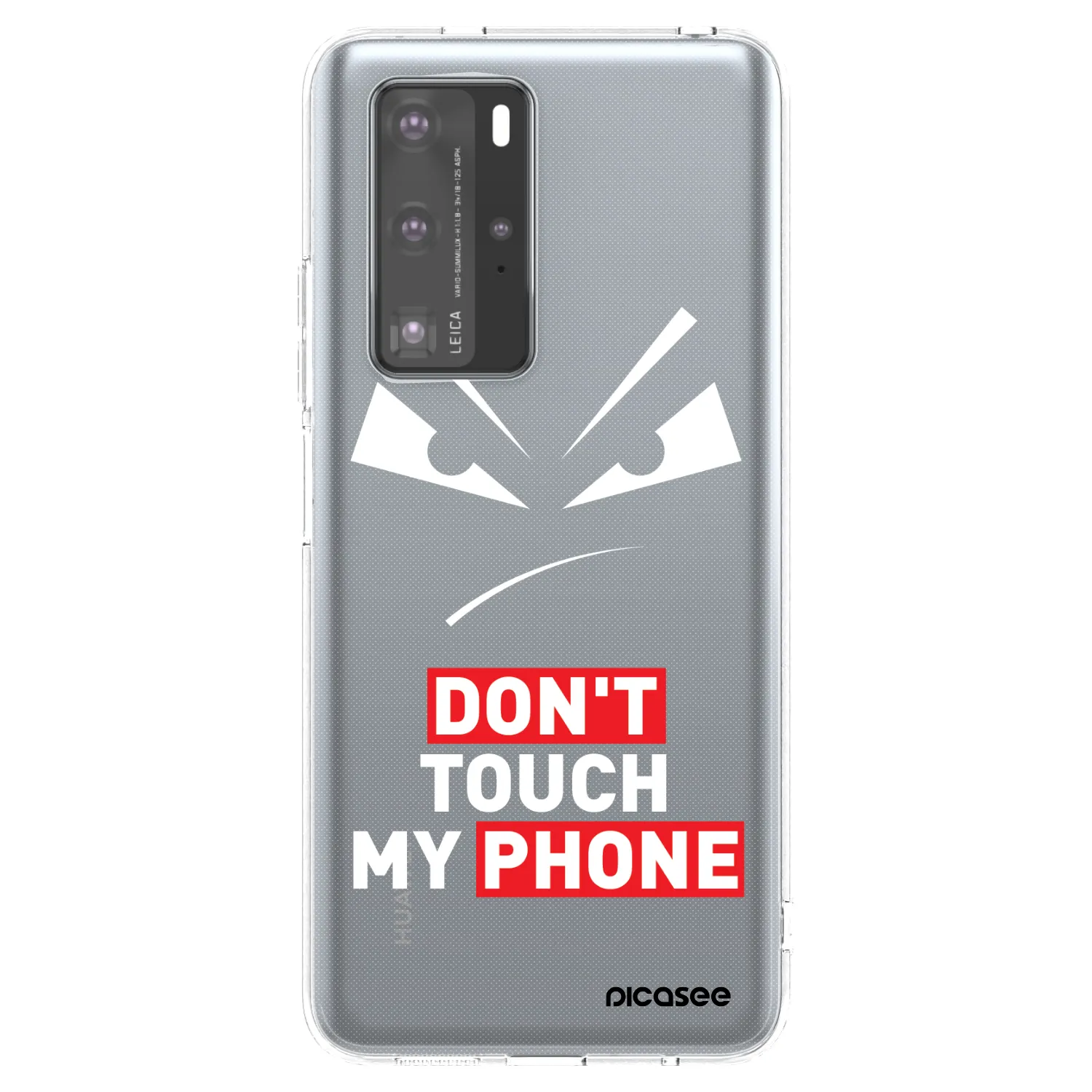 Picasee átlátszó szilikon tok az alábbi mobiltelefonokra Huawei P40 Pro - Evil Eye - Transparent
