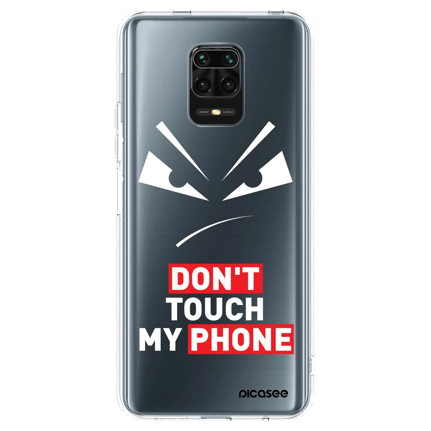 Picasee átlátszó szilikon tok az alábbi mobiltelefonokra Xiaomi Redmi Note 9 Pro - Evil Eye - Transparent
