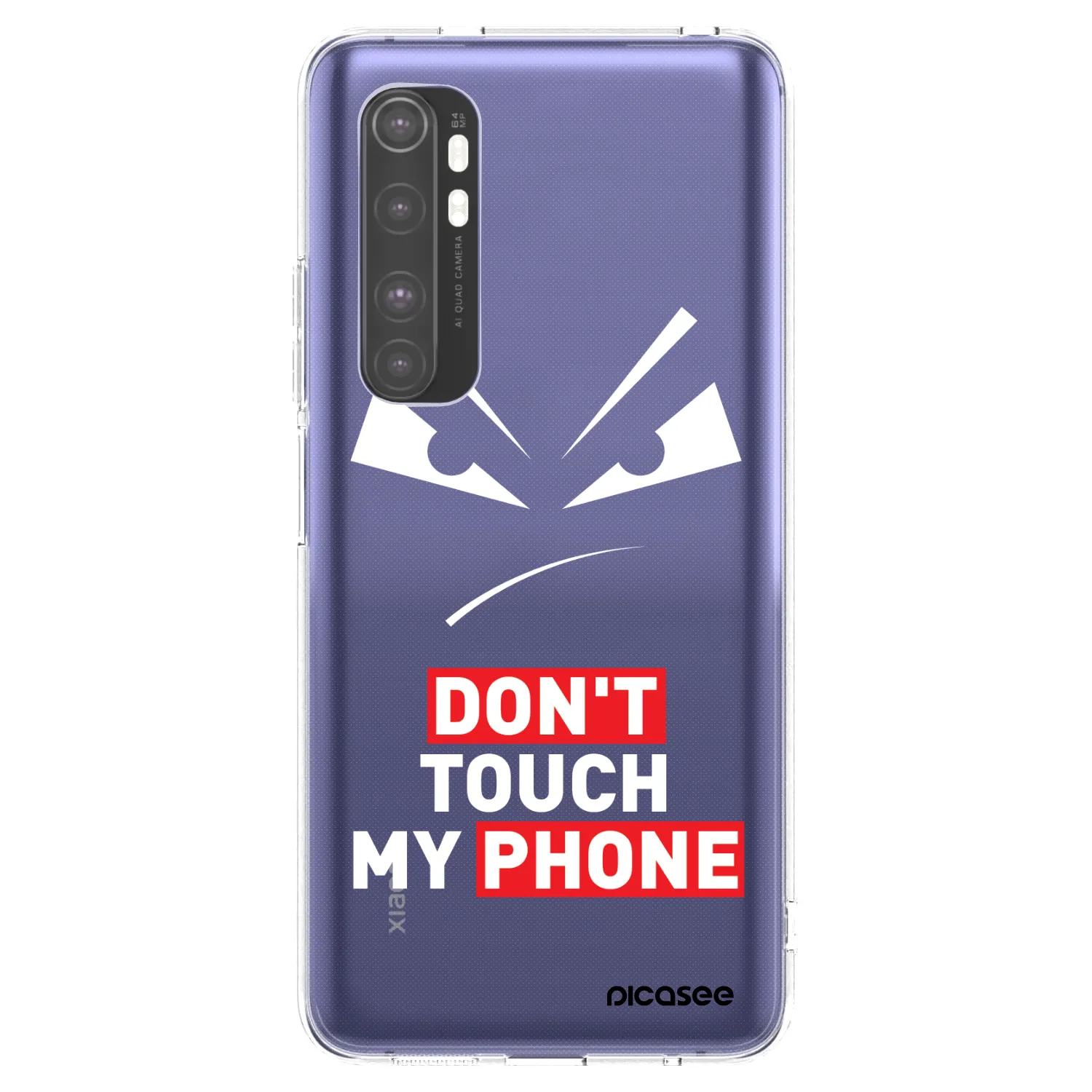 Picasee átlátszó szilikon tok az alábbi mobiltelefonokra Xiaomi Mi Note 10 Lite - Evil Eye - Transparent