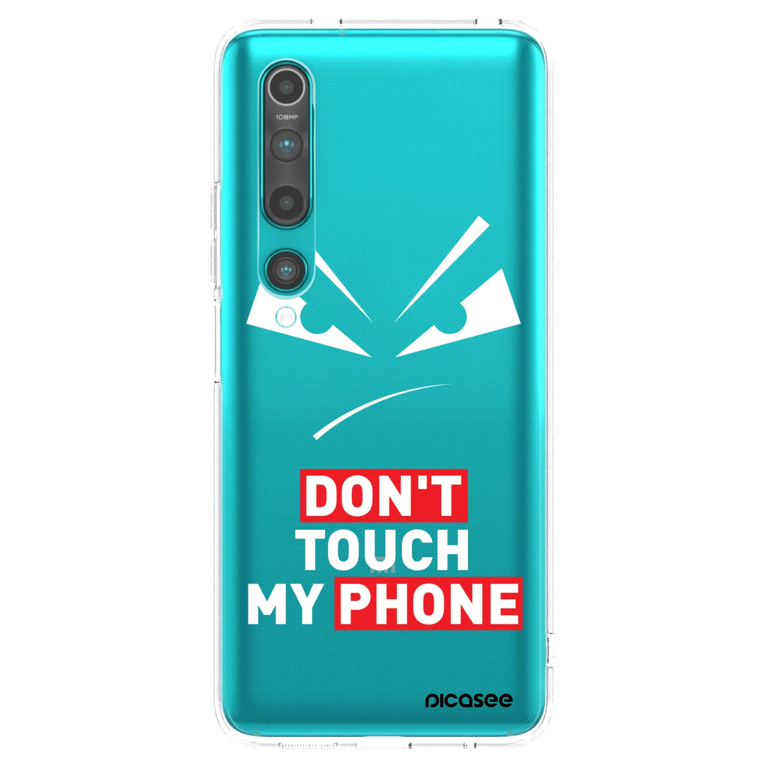 Picasee átlátszó szilikon tok az alábbi mobiltelefonokra Xiaomi Mi 10 - Evil Eye - Transparent