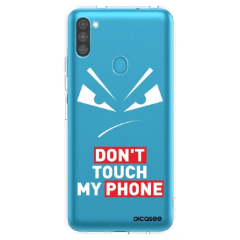 Picasee átlátszó szilikon tok az alábbi mobiltelefonokra Samsung Galaxy M11 - Evil Eye - Transparent