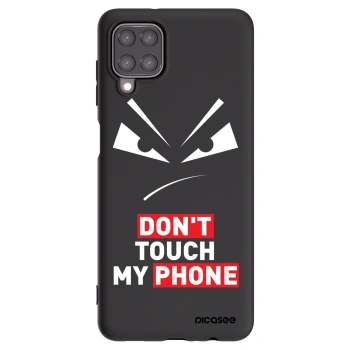 Picasee fekete szilikon tok az alábbi mobiltelefonokra Samsung Galaxy A12 A125F - Evil Eye - Transparent