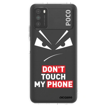 Picasee átlátszó szilikon tok az alábbi mobiltelefonokra Xiaomi Poco M3 - Evil Eye - Transparent