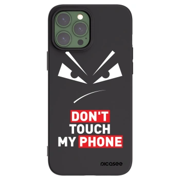 Picasee fekete szilikon tok az alábbi mobiltelefonokra Apple iPhone 13 Pro Max - Evil Eye - Transparent