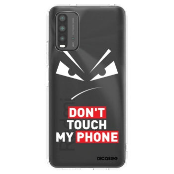 Picasee fekete szilikon tok az alábbi mobiltelefonokra Xiaomi Redmi 9T - Evil Eye - Transparent