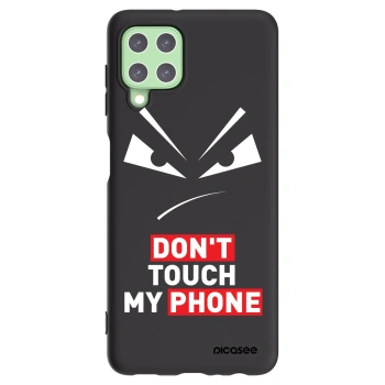Picasee fekete szilikon tok az alábbi mobiltelefonokra Samsung Galaxy A22 A225F 4G - Evil Eye - Transparent