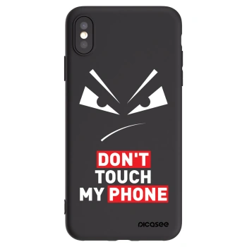 Picasee fekete szilikon tok az alábbi mobiltelefonokra Apple iPhone XS Max - Evil Eye - Transparent